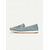 abordables Sandalias planas de mujer-Zapatillas de mujer de punto azul claro sin cordones con diseño transpirable para caminar y uso informal