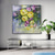 preiswerte Blumen-/Botanische Gemälde-Mintura handgefertigte Blumen-Ölgemälde auf Leinwand, Wandkunst, Dekoration, moderne abstrakte Bilder für die Inneneinrichtung, gerolltes, rahmenloses, ungedehntes Gemälde