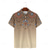 cheap Men&#039;s Printed Polo-Pattern Vintage Casual Men&#039;s Polo Shirt Golf Polo Short Sleeve Holiday Daily Wear Spring &amp; Summer Button 3D Print Collar Brown Micro-elastic 95% Polyester 5% Spandex