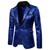 cheap Men&#039;s Classic Blazers-Men&#039;s Blazer Business Cocktail Party Wedding Party Fashion Casual Spring &amp;  Fall Polyester Color Block Button Pocket Comfortable Single Breasted Blazer Silver Black Red Blue