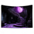cheap Halloween Wall Tapestries-Halloween Decorations Blacklight Tapestry Glow Party Creepy Mansion Castle UV Reactive Glow in the Dark Psychedelic Trippy Misty Hanging Tapestry Wall Art Mural for Living Room Bedroom