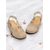 cheap 1950s-Women&#039;s Vintage-Style Beige Suede Slingback Sandals with Cut-Out Design and Cork Sole - Comfortable and Stylish for Summer Wear