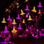 cheap Indoor &amp; Party Lighting-8PCS Halloween Witch Hat Lights, 40 LED Light Up Hanging String Lights with Remote Control, Battery Powered Outdoor Halloween Decorations for Tree, Garden, Yard, Balcony and Party Decor