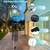 cheap Landscape Lights-Solar Wind Chimes Outdoor Light Owl Garden Light Decoration Waterproof Metal Hanging Wind Chime for Courtyard Decoration Commemorative Wind Chime Graduation Gift for School Start 1PC