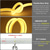 billige Neon LED-lys-1m 2m 3M Stripelys med neon 150 LED Fleksibel neon 14mm 1set Varm hvit Rød Blå LED Stripelampe Utendørs Vanntett Ferie 220-240 V 110-120 V