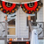 baratos Tapeçarias de parede-decorações de halloween bandeira bandeirinhas meio leque bandeira halloween quintal pendurado bandeirinha bandeira banner com ilhós para varanda quintal festival ao ar livre pátio gramado jardim
