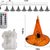 cheap Indoor &amp; Party Lighting-8PCS Halloween Witch Hat Lights, 40 LED Light Up Hanging String Lights with Remote Control, Battery Powered Outdoor Halloween Decorations for Tree, Garden, Yard, Balcony and Party Decor