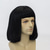 cheap Costume Wigs-Unisex Natural Black Straight Flip Short Full Explosion Realistic Carnival Costume Cosplay Synthetic Bob Wig