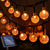 economico Halloween all'Aperto-luci a sfera a bolle solari, luci a globo di cristallo impermeabili per esterni per Halloween, Natale, matrimonio, festival, giardino, albero, atmosfera decorativa, luce multicolore viola-arancione 5m-20leds/6.5m-30leds