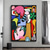 cheap Famous Paintings-picasso style oil painting handmade abstract picasso portrait painting wall painting firgure oil painting handmade signed abstract figure oil painting on canvas for bar office wall decoration