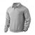 economico Felpe di base-Per uomo Maglia Felpa con zip corta Nero Bianco Blu marino Cachi Grigio chiaro Mezza zip Semplice A coste Testurizzato Trama a maglia Sport &amp; Outdoor Quotidiano Ferie Poliestere Streetwear Essenziale