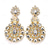 cheap Earrings-Women&#039;s Stud Earrings Drop Earrings Geometrical Snowflake Precious Vintage Statement Imitation Diamond Earrings Jewelry Silver / Golden For Wedding Party 1 Pair