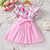 cheap Casual Dresses-Easter Girls&#039; 3D Floral Dress Short Sleeve Summer Vacation Daily Holiday Princess Beautiful Sweet Little Kids(4-7ys) 4-7 Years Casual Dress A Line Dress Tulle Dress Knee-length Regular Fit