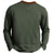 billiga Roliga ord-Herr Halloween Brev Henleytröja Långärmad Tryck Mode Dagligen Henley Ledigt Dagligen Festival Vår &amp; Höst Blå Grön Mörkgrå Henley Henley T-shirt