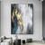 cheap Landscape Paintings-Abstract Gold Paintings On Canvas handmade Rich Textured Acrylic Painting Modern Wall Art Hand Painted Artwork foil green oil painting for Living Room office Wall Decoration blue painting