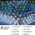 economico Luci solari da esterno-1 Pacco Luce a Rete Solare con Telecomando e Otto Funzioni per Decorazioni Atmosferiche di Feste e Interni Esteri 1.5 * 1.5M-96LED/3 * 2M-192LED/6 * 4M-672LED
