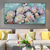 cheap Floral/Botanical Paintings-Mintura Handmade Flower Oil Paintings On Canvas Wall Art Decoration Modern Abstract Picture For Home Decor Rolled Frameless Unstretched Painting