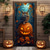 olcso Halloween ajtóborítók-halloween ajtódíszek halloween ajtóhuzatok fekete macska sütőtök ajtó kárpit ajtófüggöny dekoráció háttér ajtó transzparens bejárati ajtóhoz parasztház ünnepi parti dekorációs kellékek