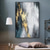 cheap Landscape Paintings-Abstract Gold Paintings On Canvas handmade Rich Textured Acrylic Painting Modern Wall Art Hand Painted Artwork foil green oil painting for Living Room office Wall Decoration blue painting