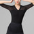 preiswerte Oberteile &amp; Sets-Latein-Tanz oben Pure Farbe Farbaufsatz Tüll Damen Leistung Ausbildung Halbe Ärmel Hoch Polyester