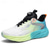 cheap Men&#039;s Sneakers-Adjustable Men&#039;s Running Shoes - Breathable Mesh Sneakers with Modern Dial Lace System, Vibrant Gradient Design for Active Lifestyles