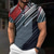 cheap Men&#039;s Geometric Polo-3D Line Men&#039;s Casual Print Polo Set Casual Daily Wear 95% Polyester 5% Spandex Short Sleeve Turndown Polo Shirts Gray Spring &amp; Summer S M L Micro-elastic Lapel Polo