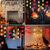 abordables luces de halloween-Cadena de luces de Halloween con forma de calabaza fantasma iluminada, 3 m, 20 ledes, funciona con pilas, para festivales, fiestas, jardines, decoración del hogar, balcones, casas embrujadas, bares,