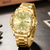 cheap Quartz Watches-CRRJU Top Original Men Quartz Watch Green Waterproof Watch for Men Stainless Steel Quartz Men Luxury Watch Luminous Wristwatch