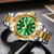cheap Quartz Watches-CRRJU Top Original Men Quartz Watch Green Waterproof Watch for Men Stainless Steel Quartz Men Luxury Watch Luminous Wristwatch