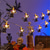 cheap Halloween Indoor-1.5M 10LED Halloween Lantern String Ghost Festival Scene Atmosphere Decoration Lantern String Spider Web Bat Pumpkin Death God Festival Decorative Lanterns 1pc