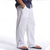 cheap Linen Pants-Men&#039;s Trousers Summer Pants Beach Pants Drawstring Elastic Waist Plain Comfort Breathable Outdoor Daily Going out 100% Cotton Fashion Streetwear White Yellow