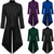 cheap Outerwear-Vintage Punk &amp; Gothic 18th Century Coat Cosplay Costume Tuxedo Vampire Gentleman Embroidered Men&#039;s Steampunk Halloween Carnival Masquerade Performance Renaissance Fair LARP Adults&#039; Tuxedo All Seasons