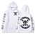 billige Tegneserie- og filmkaraktergrafikk-One Piece Monkey D. Luffy Hattetrøje Pullover Trykt mønster Lomme foran Graphic Til Par Herre Dame Voksne Maskerade Varmstempling Fest Fritid / hverdag