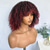 voordelige Topkwaliteit pruiken-afro kinky krullende pruiken voor zwarte vrouwen korte natuurlijke zwarte krullende afro pruik met pony synthetische lijmloze volle pruik hittevriendelijke afro bomb krullende vrouwen pruik