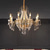 cheap Candle-Style Design-LED Chandelier Warm White 6/8-Light 66cm/78cm French Crystal Pearl Chandelier Medieval Villa Vintage Hanging Light for Living Room Bedroom 110-240V