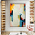 cheap Abstract Paintings-Handmade Oil Painting Canvas Wall Art Decoration Abstract Color Block for Home Decor Rolled Frameless Unstretched Painting