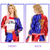 cheap Couple &amp; Group Costumes-Harley Quinn Costumes 13 PCS Set Joker 2 Suicide Squad Clown Cosplay Costume Outfits with Wigs Accessries Embroidered Women's Girls' Movie Cosplay Halloween Carnival Performance Party