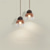 cheap Island Lights-LED Pendant Light 3-Color Light Source 15cm 1-Light Glass Mid Century Round Hanging Lamp Vintage Industrial Lighting for Kitchen Island Dining Room Restaurant Bar 110-240V