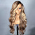 cheap Human Hair Lace Front Wigs-Unprocessed Virgin Hair 13x4 Lace Front Wig Layered Haircut Brazilian Hair Wavy Multi-color Wig 130% 150% Density with Baby Hair Ombre Hair Highlighted / Balayage Hair Glueless For Women Long Human