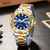 cheap Quartz Watches-CRRJU Top Original Men Quartz Watch Green Waterproof Watch for Men Stainless Steel Quartz Men Luxury Watch Luminous Wristwatch