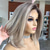 cheap Human Hair Lace Front Wigs-Remy Human Hair 13x4 Lace Front Wig Bob Short Bob Side Part Brazilian Hair Straight Dark Gray Multi-color Wig 130% 150% 180% Density with Baby Hair Natural Hairline 100% Virgin With Bleached Knots