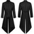 cheap Outerwear-Vintage Punk &amp; Gothic 18th Century Coat Cosplay Costume Tuxedo Vampire Gentleman Embroidered Men&#039;s Steampunk Halloween Carnival Masquerade Performance Renaissance Fair LARP Adults&#039; Tuxedo All Seasons