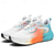cheap Men&#039;s Sneakers-Adjustable Men&#039;s Running Shoes - Breathable Mesh Sneakers with Modern Dial Lace System, Vibrant Gradient Design for Active Lifestyles