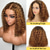 cheap Human Hair Lace Front Wigs-Unprocessed Virgin Hair 13x4 Lace Front Wig Short Bob Brazilian Hair Deep Curly Afro Kinky Curly Orange Burgundy Multi-color Wig 130% 150% 180% Density with Baby Hair Highlighted / Balayage Hair 100