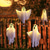 cheap Halloween Lights-1pc Halloween Decorations Lighted Ghost Hanging Light Porch, Adjustable Arms for Glass Window, Indoor &amp; Outdoor Tree Decor - Festive Atmosphere Decorative Light with 3 Lighting Modes (White &amp; Orange)