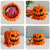 tanie Dekoracje wiszące i na stół na Halloween-roztapiająca się dynia na cukierki halloweenowe, dynia halloweenowa z pokrywką, roztapiająca się czaszka na cukierki do dekoracji halloweenowych, straszne materiały do dekoracji halloweenowych