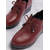 cheap Women&#039;s Oxfords-Women&#039;s Red Lace-Up Wedge Shoes with Scalloped Trim and Side Zipper – Comfortable Casual Footwear for Everyday Wear