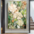 cheap Floral/Botanical Paintings-Oil painting handmade Impressionism Floral Paintings handmade Flower Oil Painting Abstract Rose Flower Painting Flower Landscape Painting Floral Wall Art Canvas Spring painting for Living Room