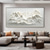 cheap Landscape Paintings-Handmade Original Snow Mountain Oil Painting On Canvas  Abstract Texture Winter Landscape Wall Art for Home Decor With Stretched Frame/Without Inner Frame Painting