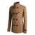 preiswerte Herren-Blazer &amp; -Anzüge-Herren Peacoat Trenchcoat Täglich Urlaub Herbst Winter Polyester warm Oberbekleidung Bekleidung Modisch Klassisch Glatt Tasche Ständer Doppelreihiger Verschluss